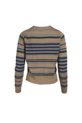 Multi Stripe Bonnie Blue 100 Percent Cashmere S22-3_KPA garment